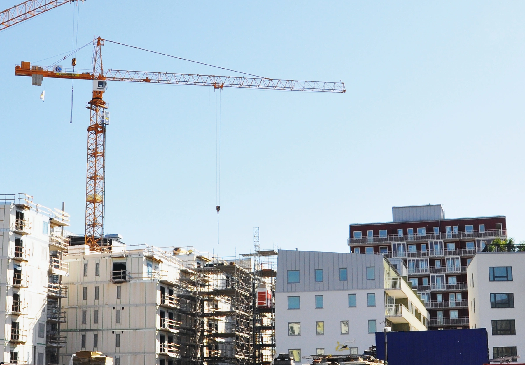 Byggprojekt och flerbostadshus