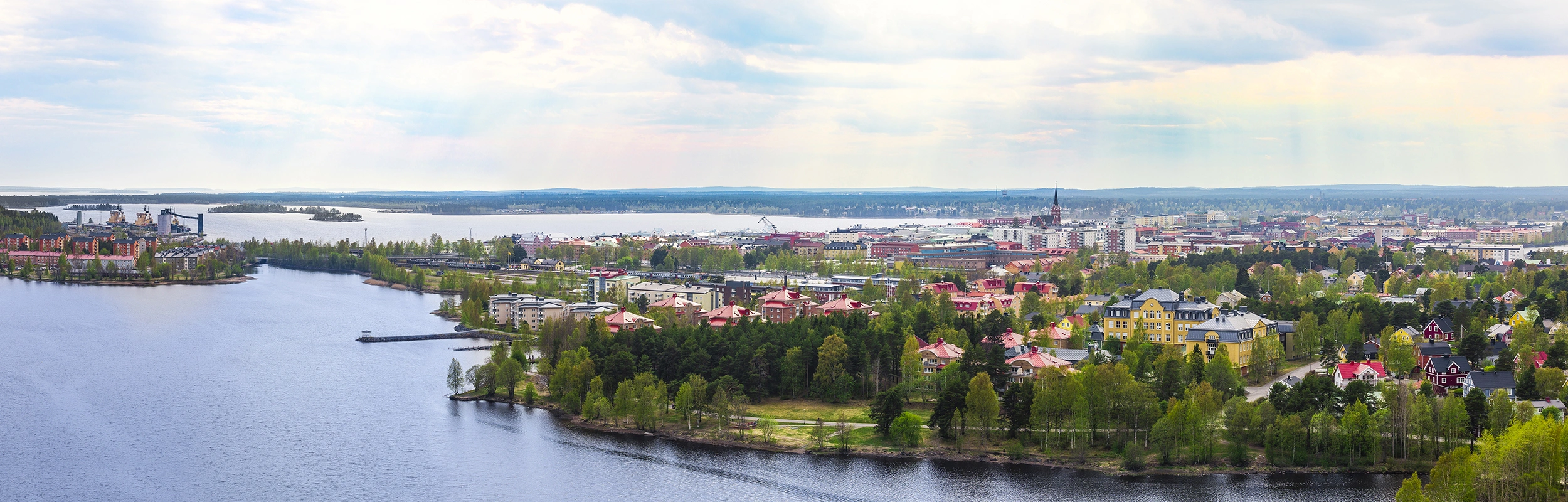 Sommarvy &ouml;ver Lule&aring;