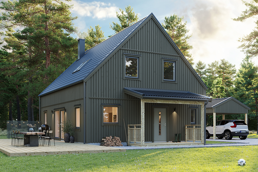 Villa-Talluden-modern-grön-från-A-hus