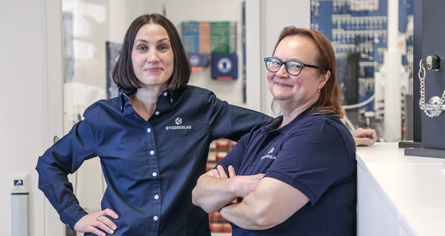 Angelica och Carina Byggbeslag Norrköping