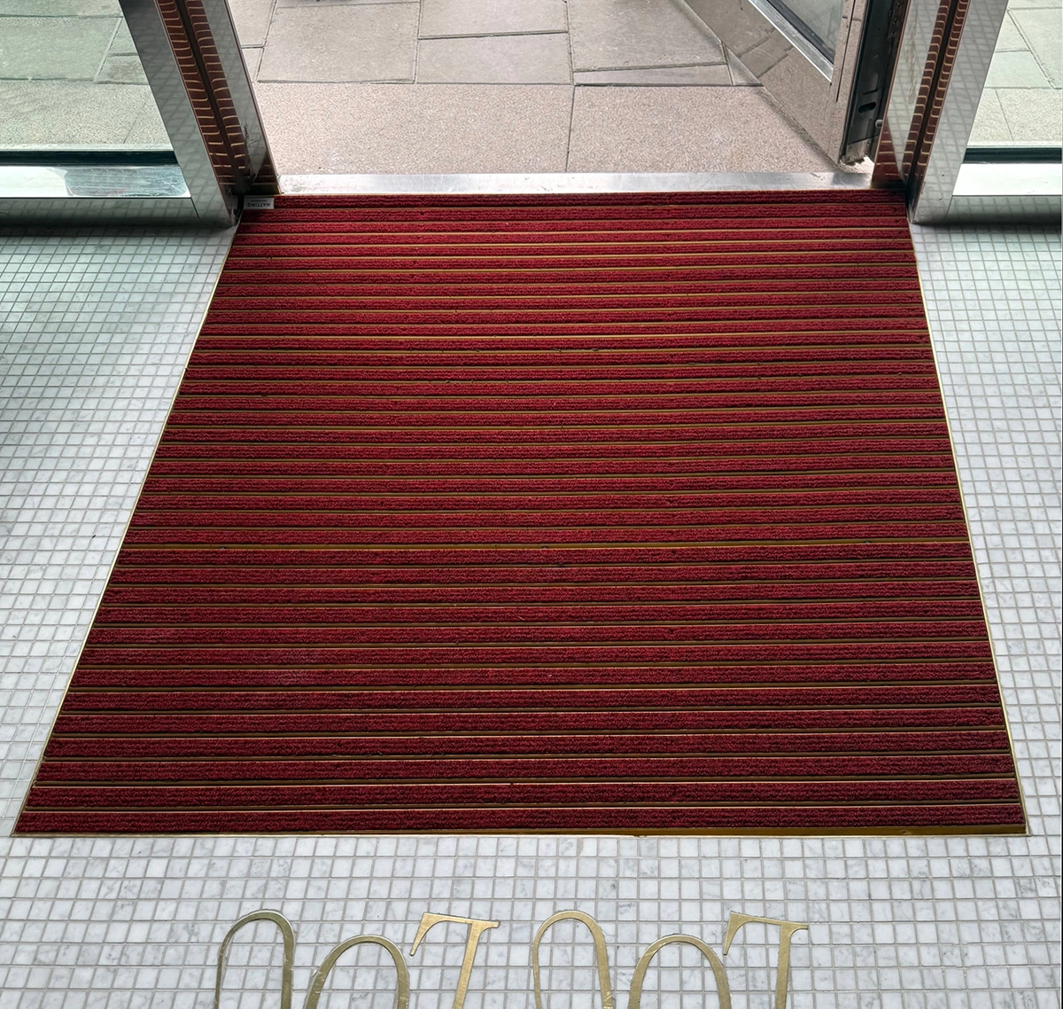 Alu n&aring;lfilt torkmatta med aluminiumprofil