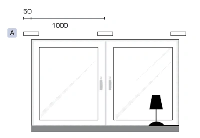 Rekommenderade montageh&ouml;jder gardinbeslag