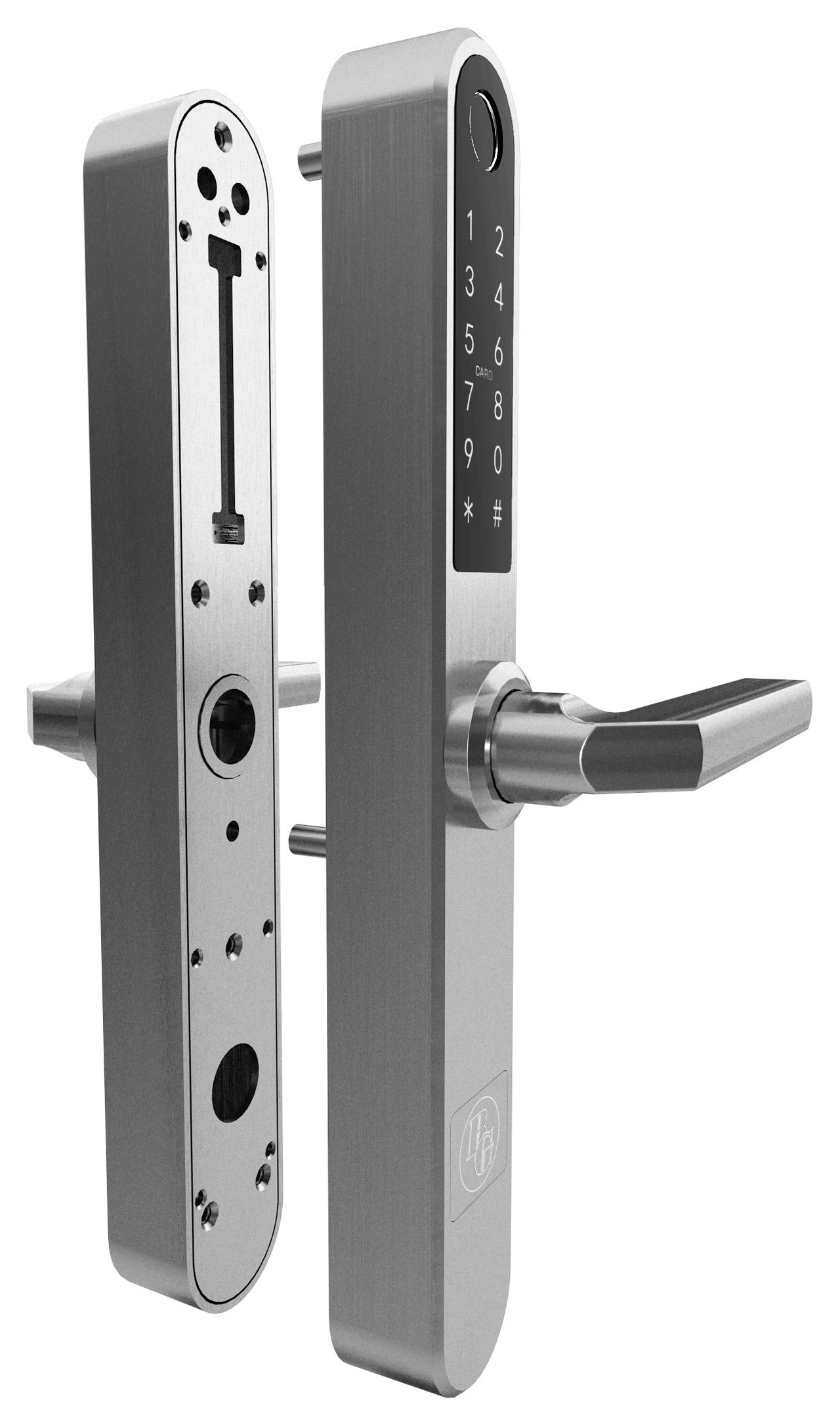 KODLÅS BG2000 LÅSHUS 1418 SLUTBLECK 1450 KPL HÖ SILVER