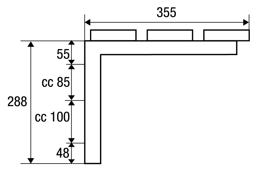 SITTBÄNK BB31 FURU/SVART