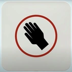 TRYCKKNAPP BIRCHER REGLOMAT CLEAN SWITCH BERÖRINGSFRI VIT