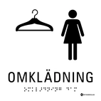 SKYLT TAKTIL OMKLÄDNING DAM