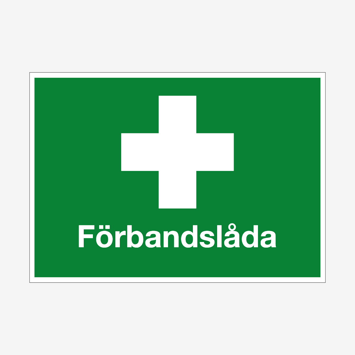 NÖDSKYLT FÖRBANDSLÅDA