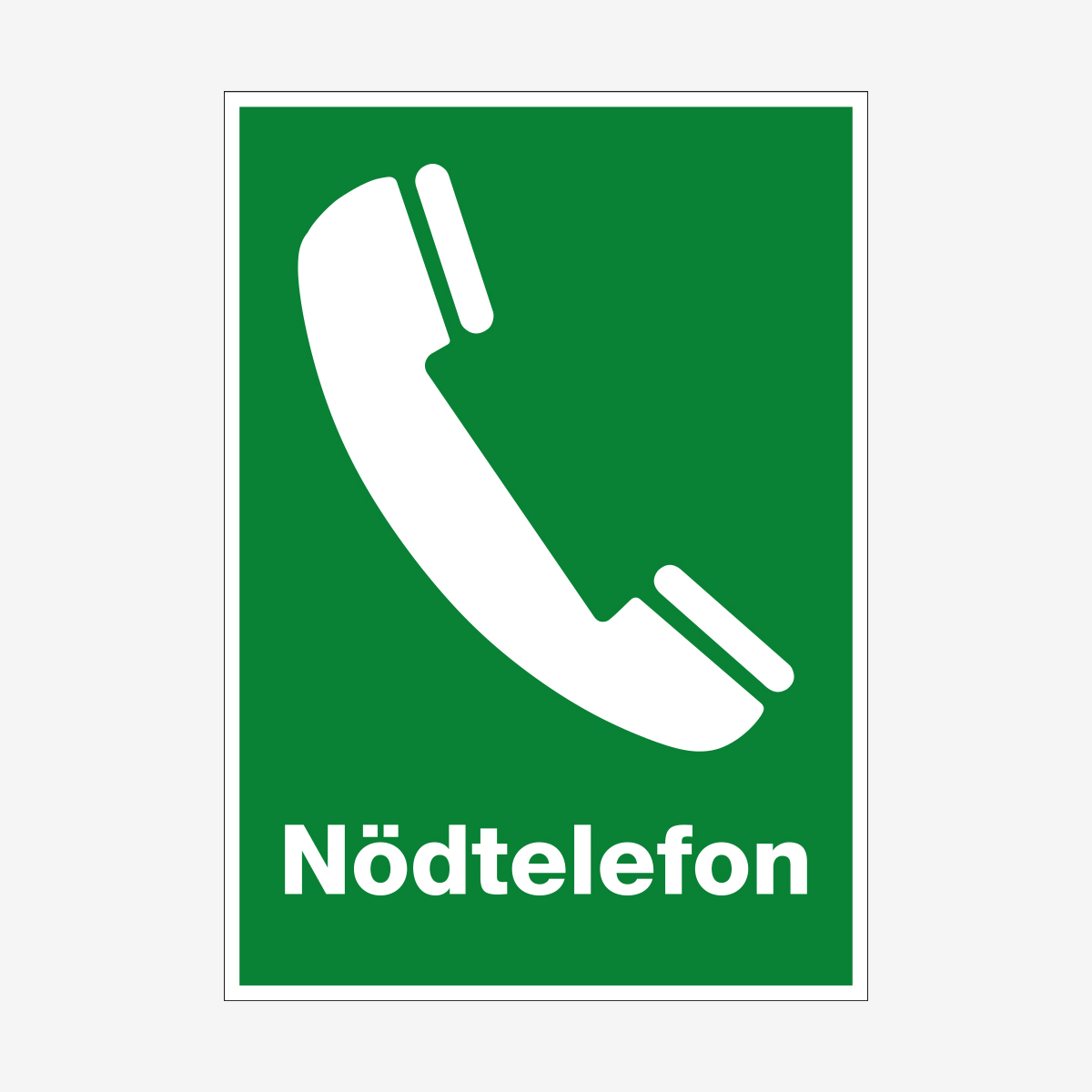 NÖDSKYLT NÖDTELEFON