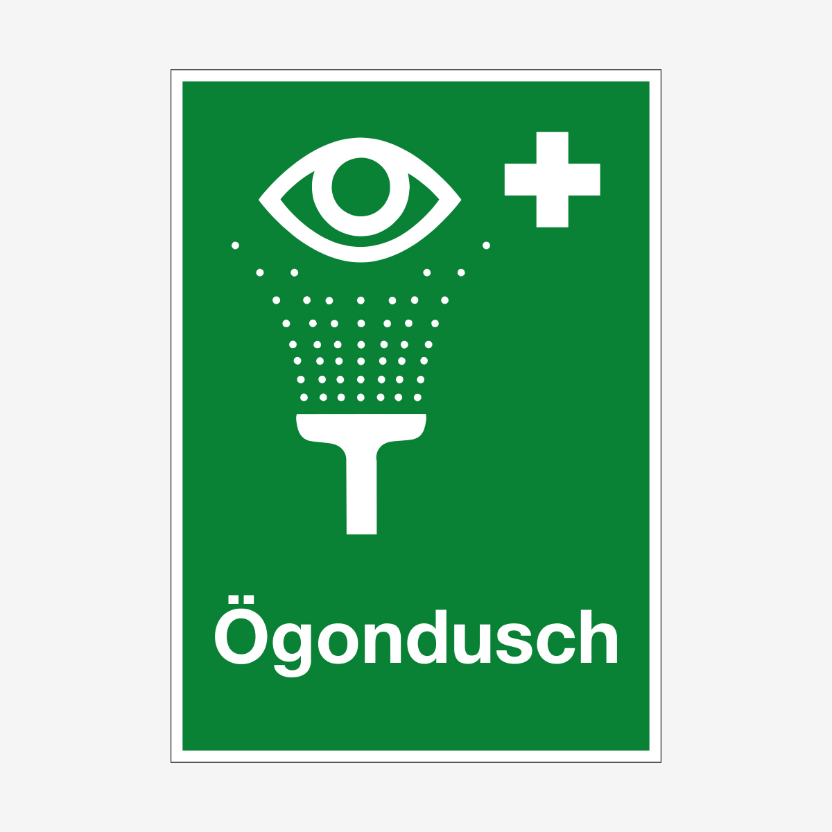 NÖDSKYLT ÖGONDUSCH