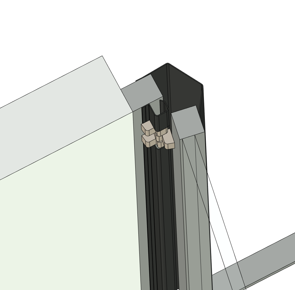 KLÄMSKYDD FLEXSTOP KPL 2000 MM PG SVART