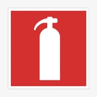 FLAGGSKYLT BRANDSLÄCKARE RÖD/VIT INKL VÄGGFÄSTE