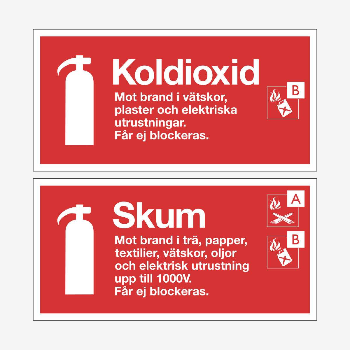 SKYLT BRAND SKUM/KOLDIOXID