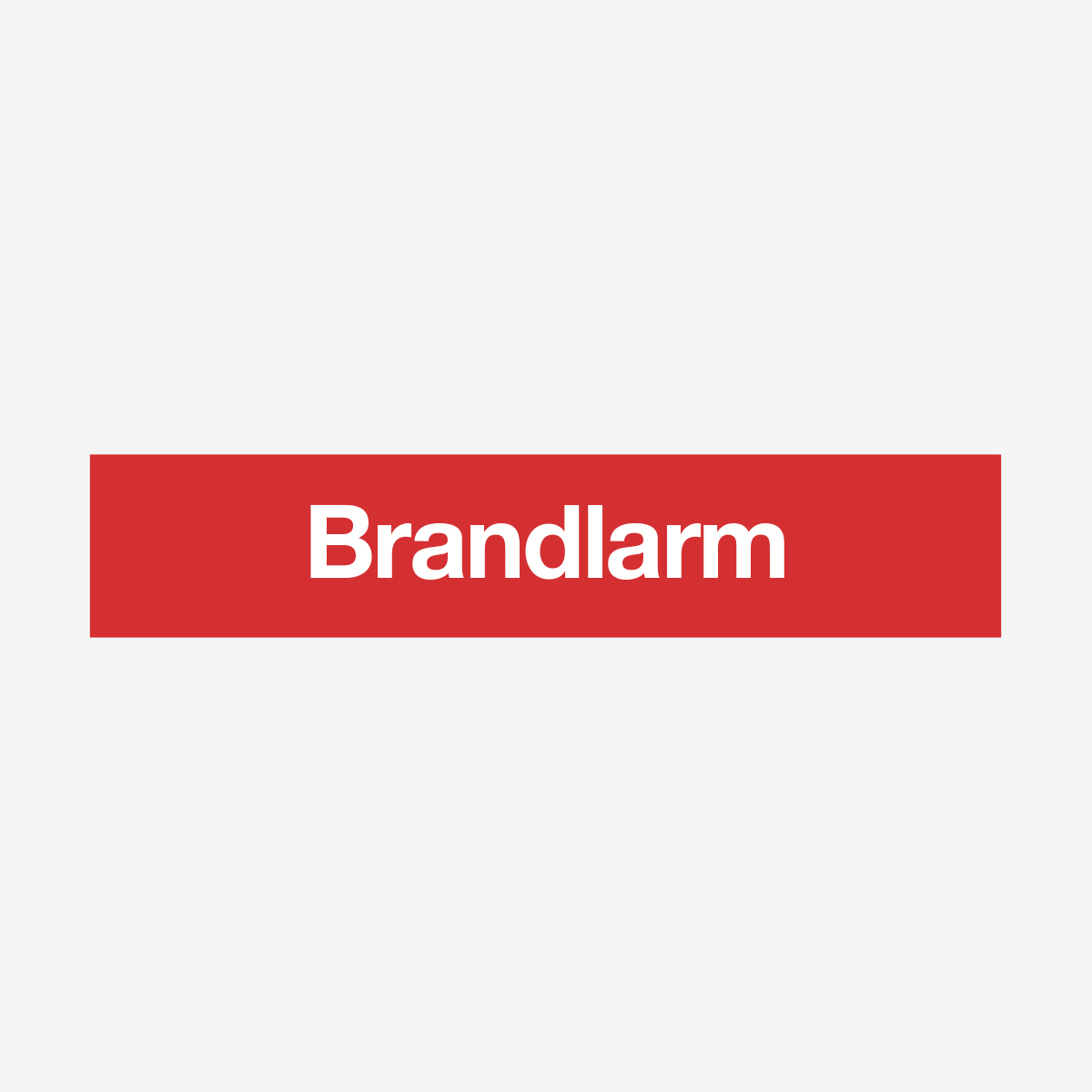 SKYLT BRAND BRANDLARM 200X40 MM PLAST