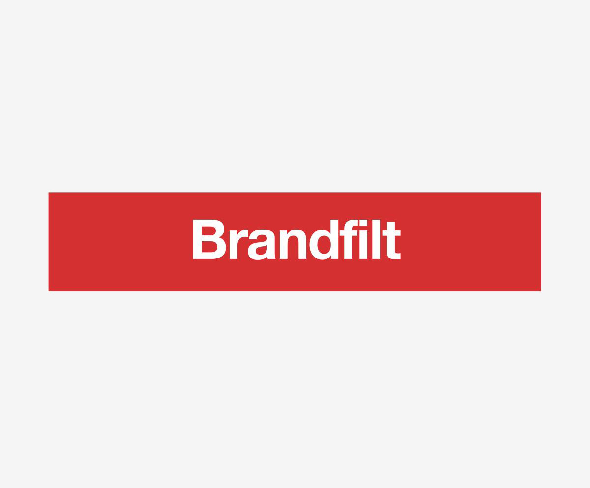 SKYLT BRAND BRANDFILT 200X40 MM PLAST