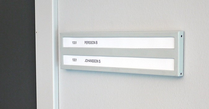 DÖRRSKYLT A30000 SILVER