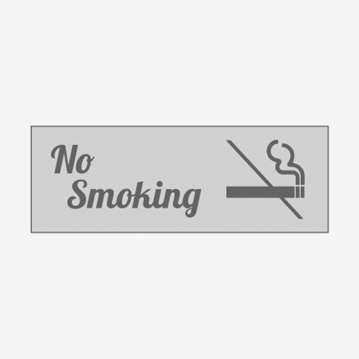 SKYLT FÖRBUD NO SMOKING ALUMINIUM