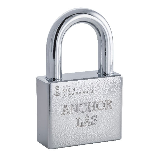 HÄNGLÅS ANCHOR 840-4 OVAL VÄDERSKYDDAD EXKL CYLINDER