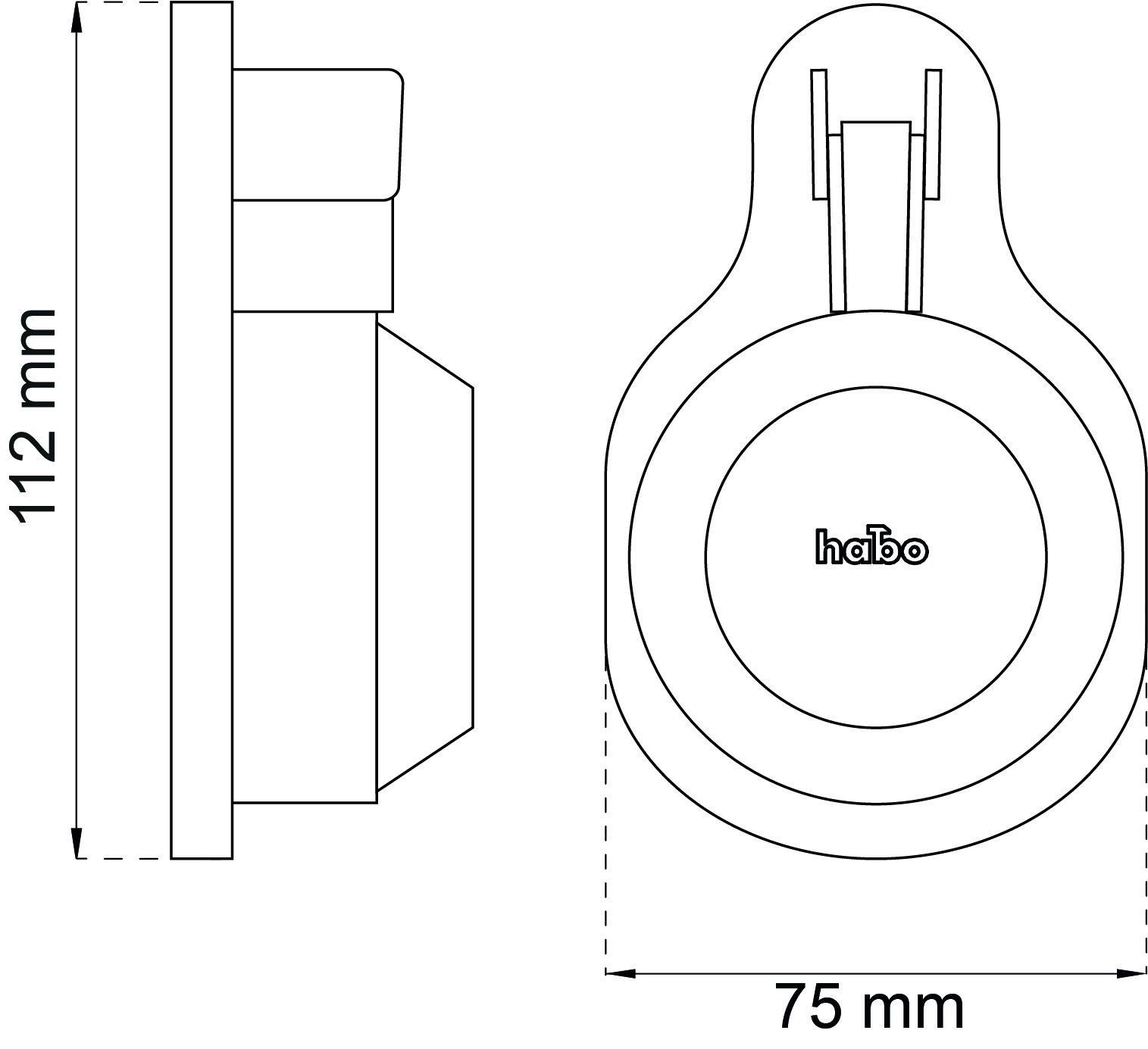 LÅSSKYDD HABO 74 F VRED FÖRN SB