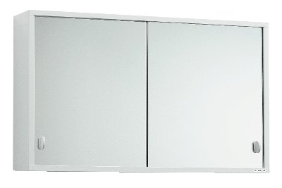BADRUMSSKÅP TVILLING 13 650X395 MM EXKL BELYSNING PLÅT VIT
