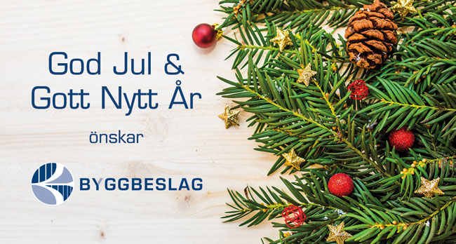 Byggbeslag önskar God Jul 2023