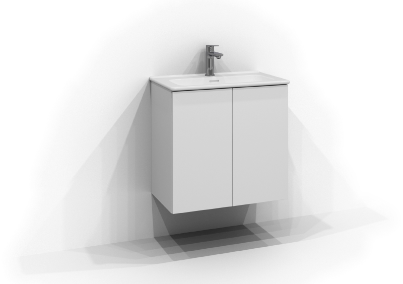 KOMMOD POEM MED 2 DÖRRAR EXKL TVÄTTSTÄLL VIT