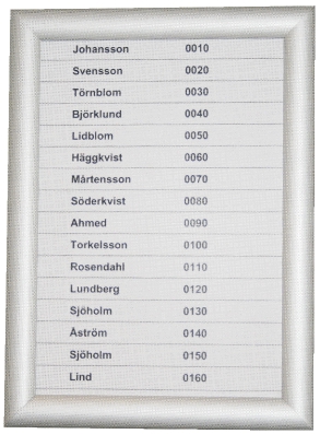 PORTKODSTAVLA SAFESNAP FÖR A3-ARK 327X450 MM ALUMNATUR