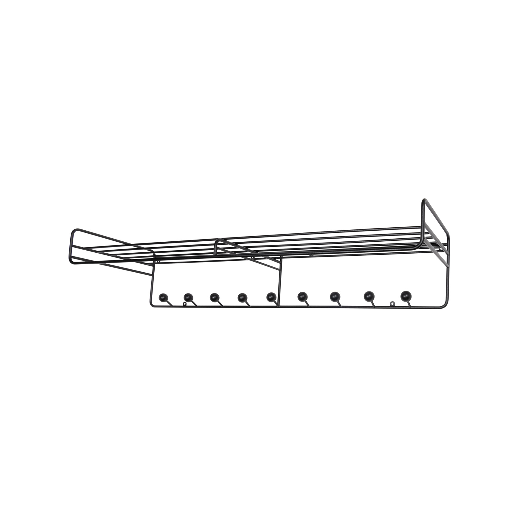 KLÄDHYLLA BILL HAT RACK L SVART