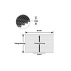 TORKMATTA JAGUAR/EFFEKTIV 20 MM 1000X1000 MM SVART