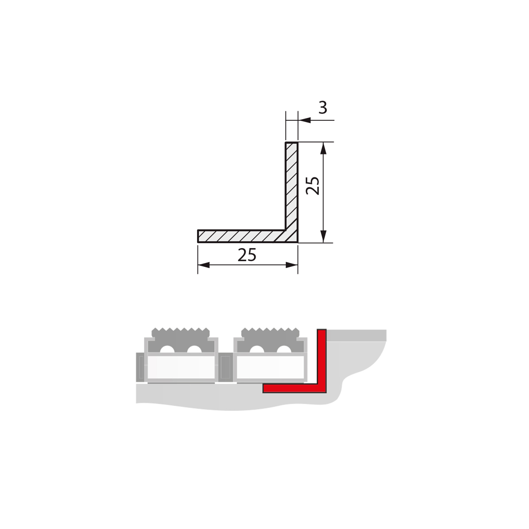 INGJUTNINGSRAM TILL JAGUAR 20 MM 1200X800 MM ALU/NATUR