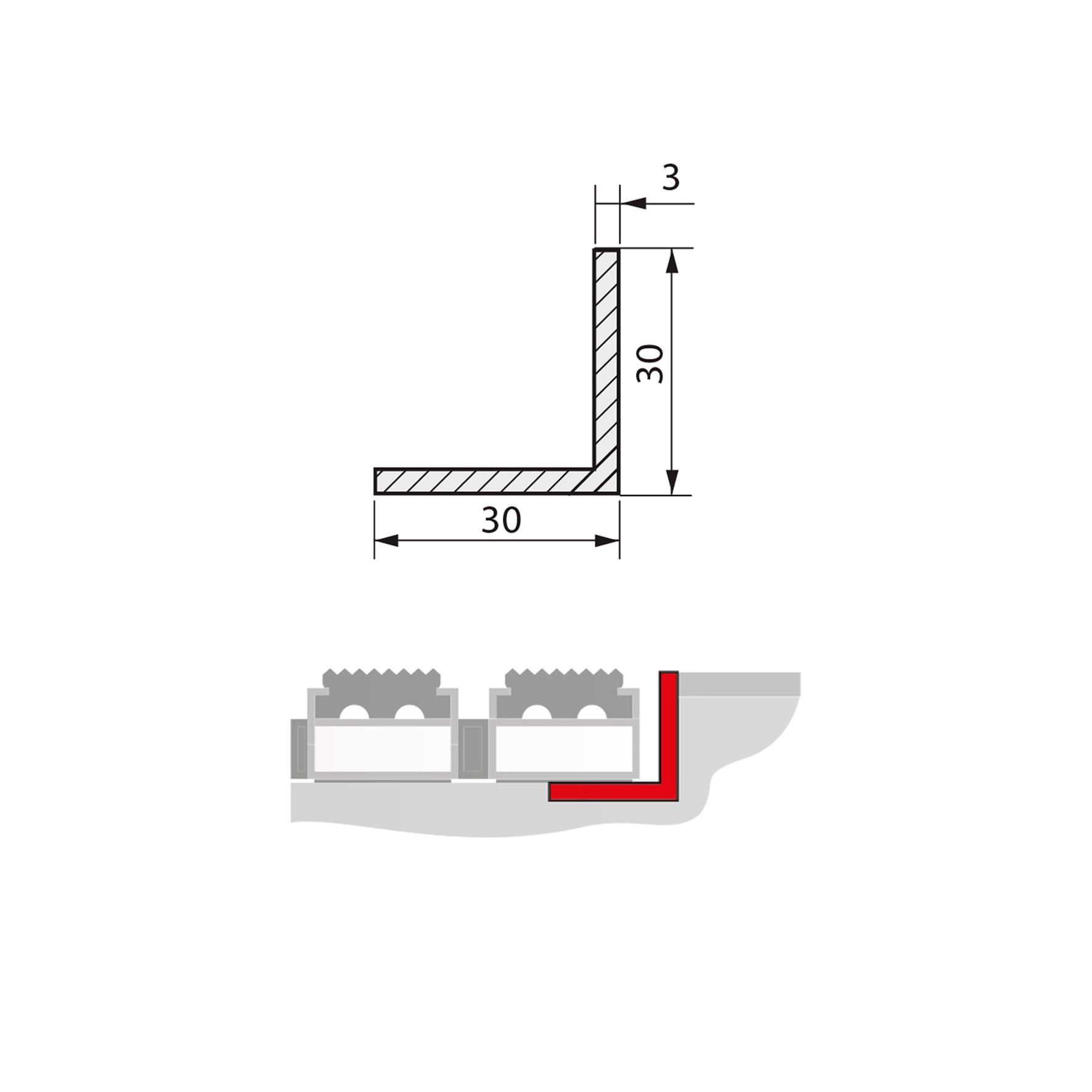 INGJUTNINGSRAM TILL JAGUAR 25 MM 1200X800 MM ALU/NATUR