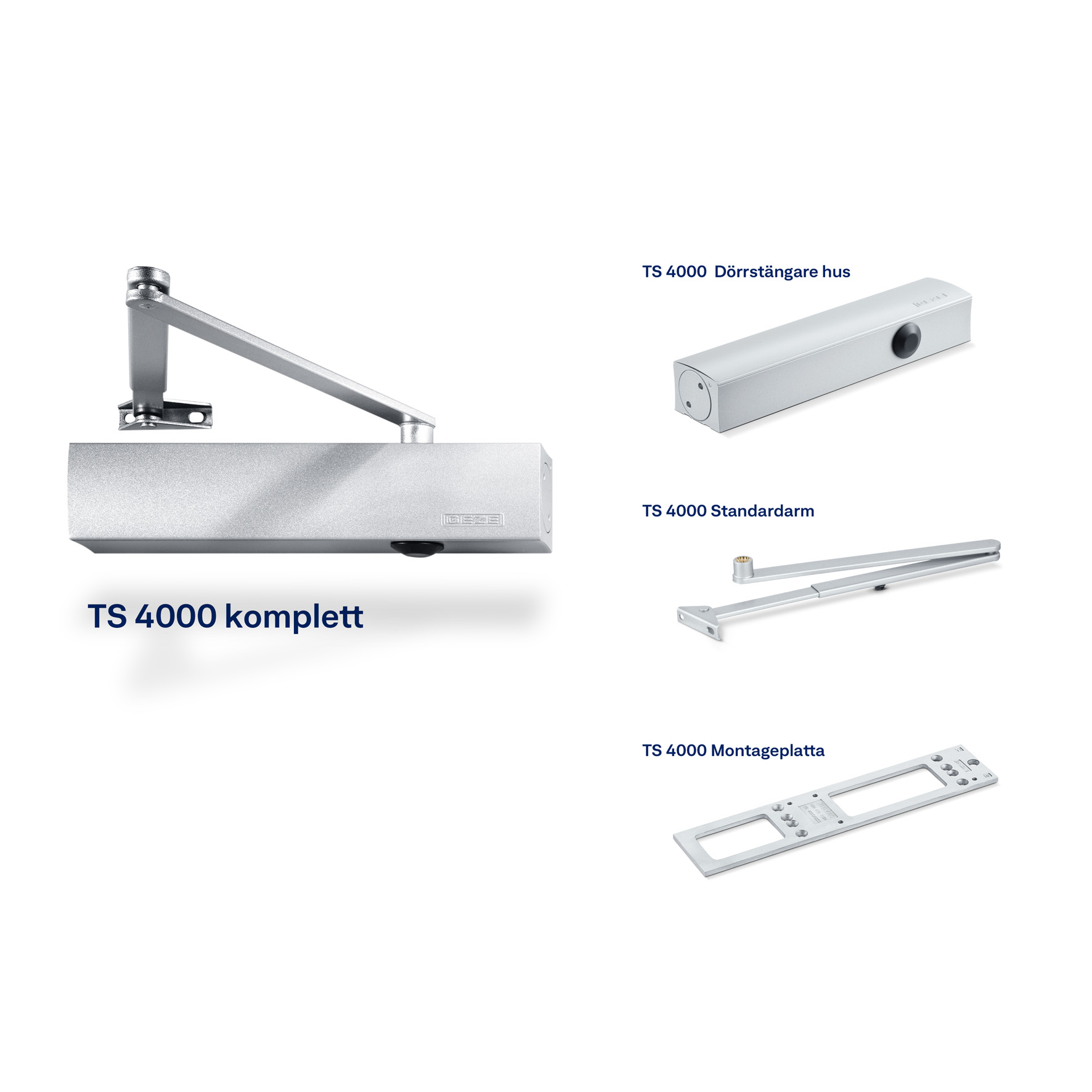 DÖRRSTÄNGARE GEZE TS4000 KOMPLETT