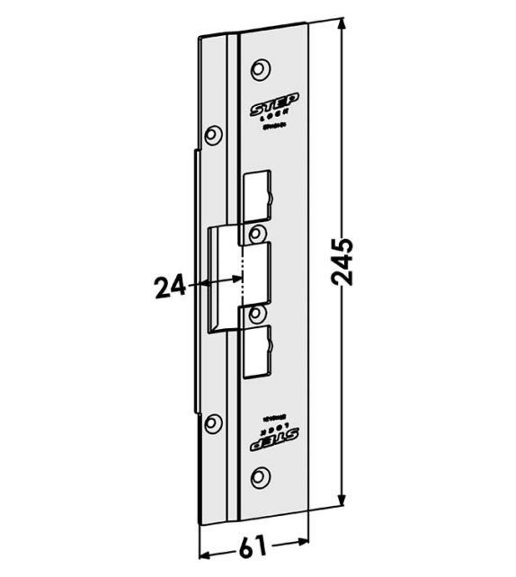 MONTERINGSSTOLPE STEP ST4154-24 PLAN