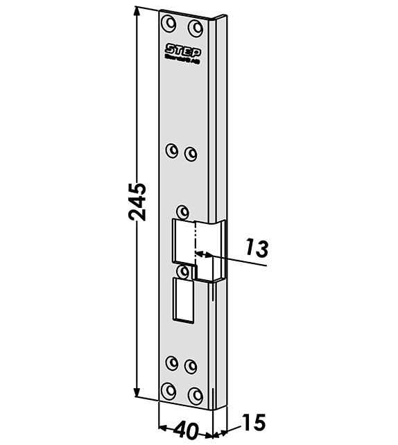 MONTERINGSSTOLPE STEP ST6069 VINKLAD