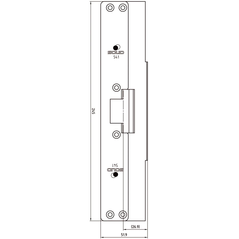 STOLPE ASSA SOLID 541 FÖR SAPA 2071 RFR