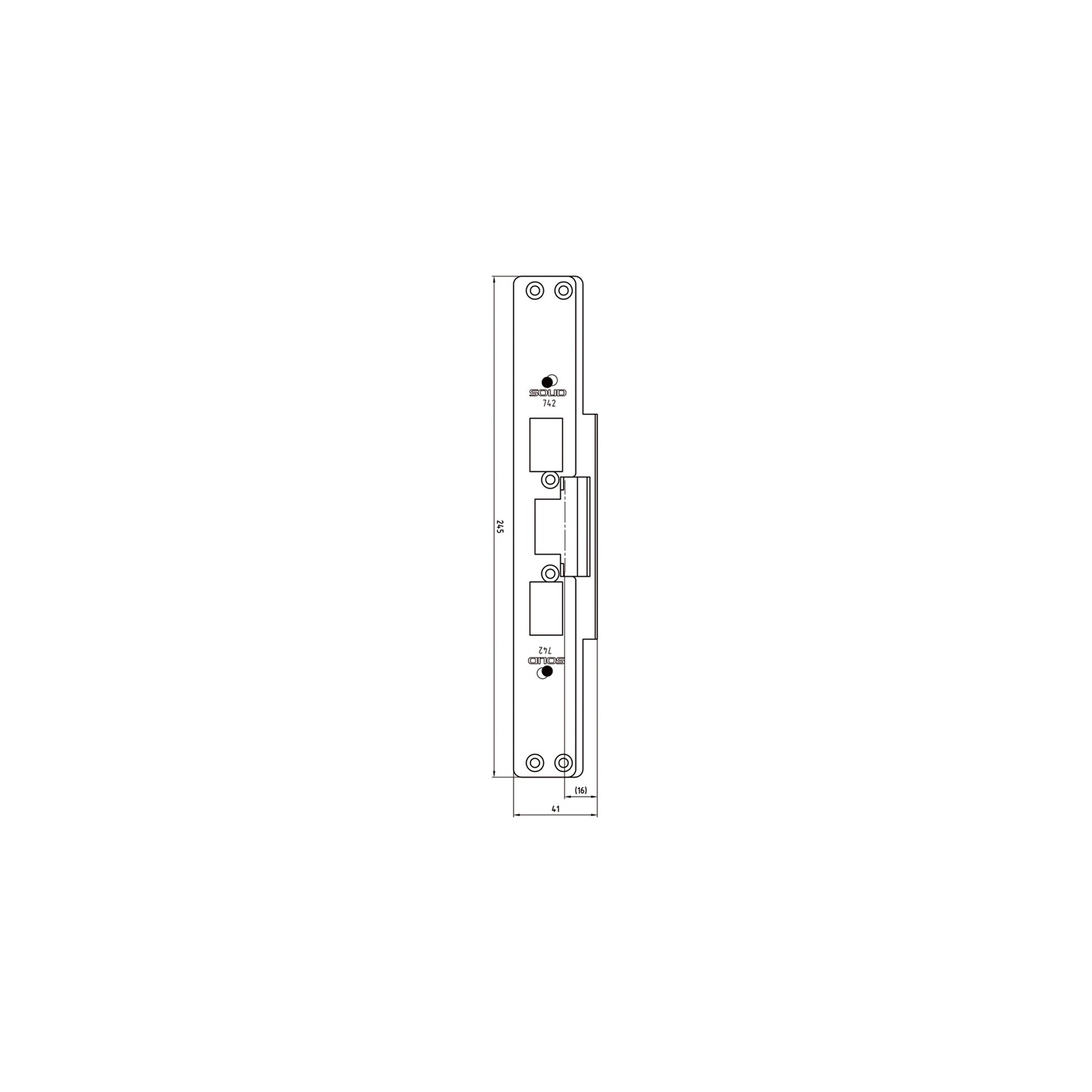 STOLPE ASSA SOLID 742 FÖR SAPA 2060 RFR