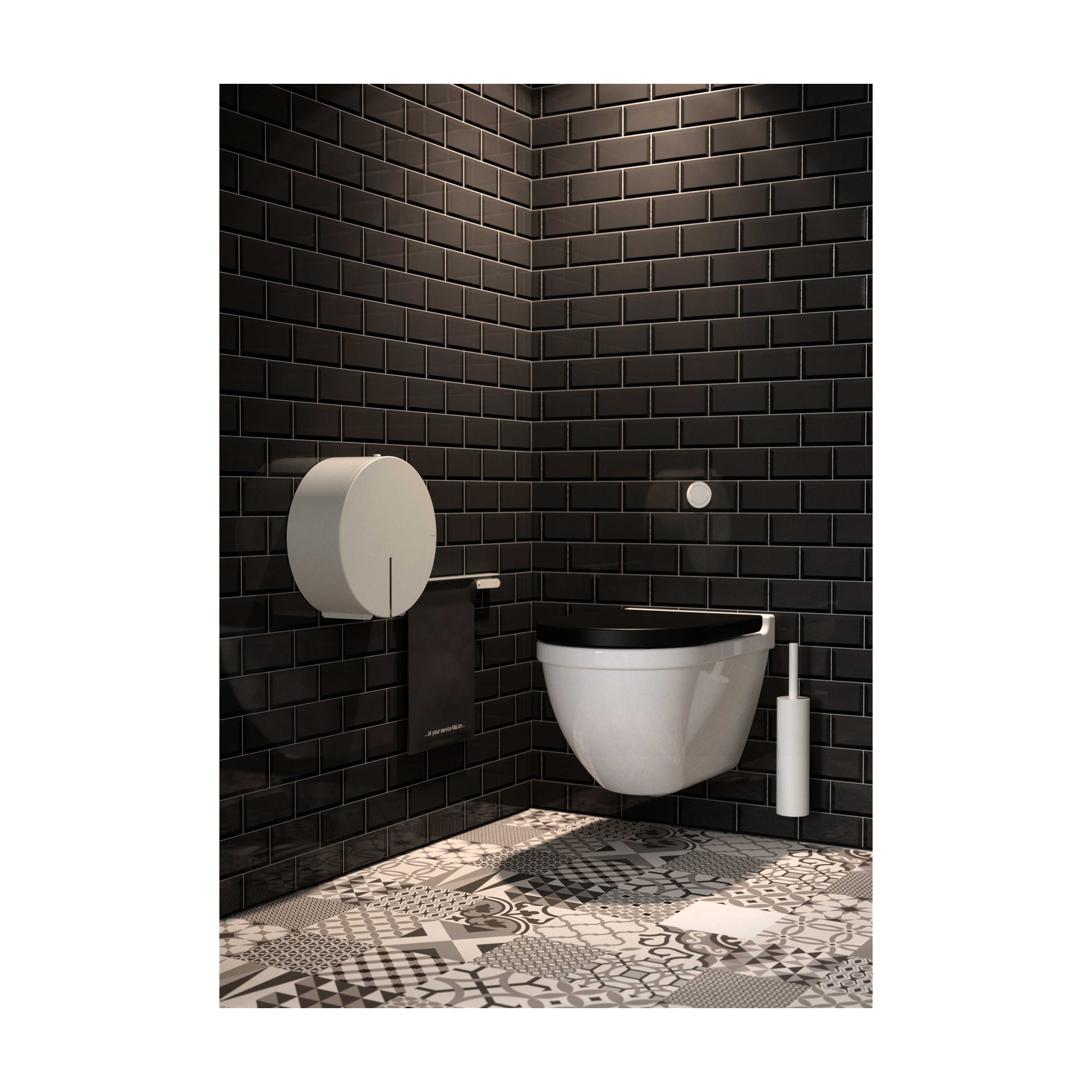 SANITETSPÅSHÅLLARE N1973 NOVA2 VIT