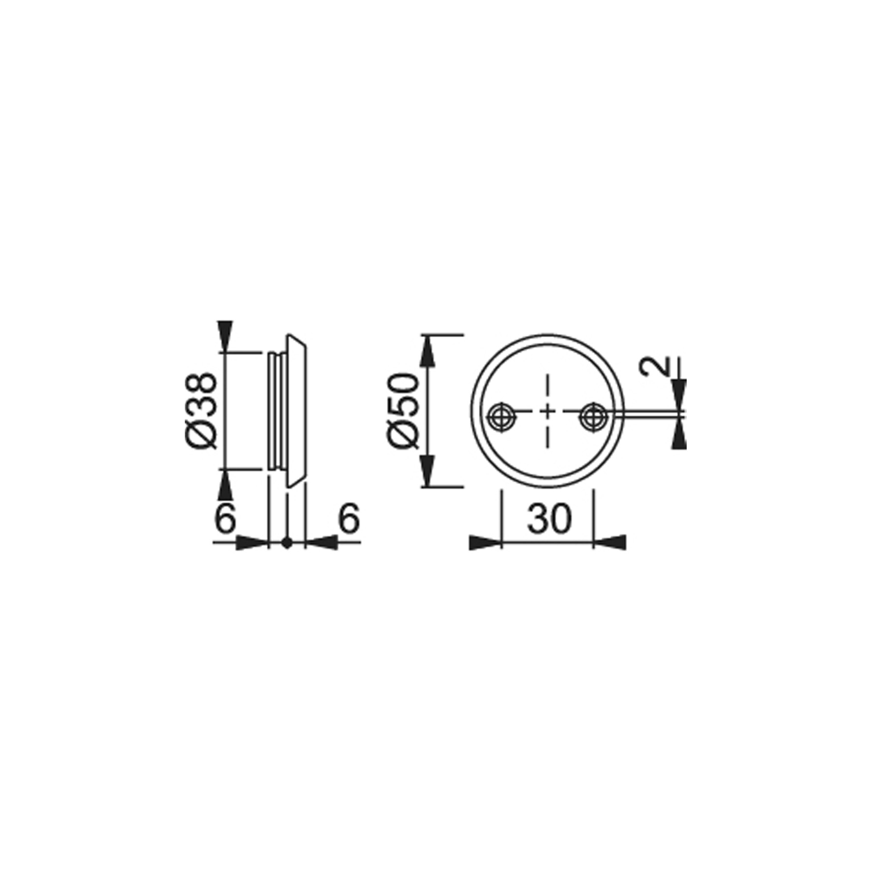 TÄCKBRICKA HOPPE 59F INSIDA ALU NATUR F1