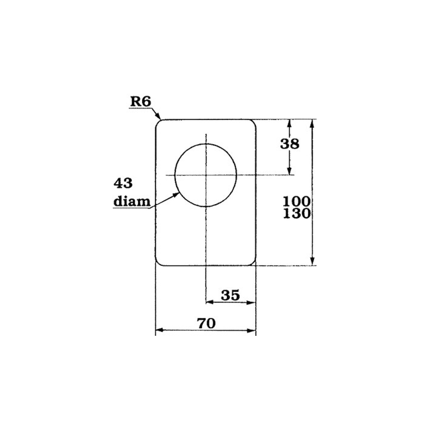 TÄCKSKYLT PO-166 A560/70/100