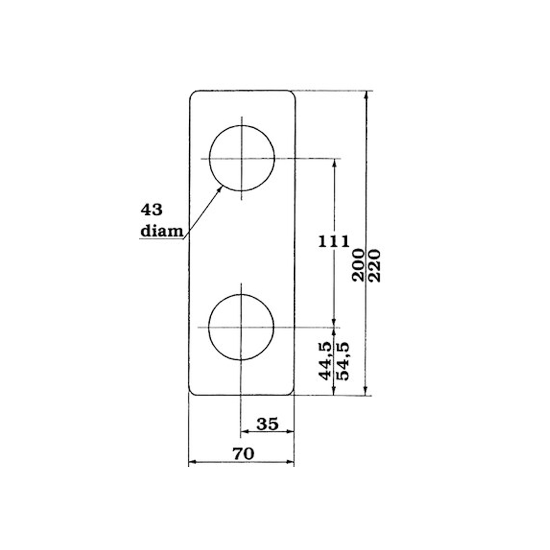 TÄCKSKYLT PO-161 A560/70/200