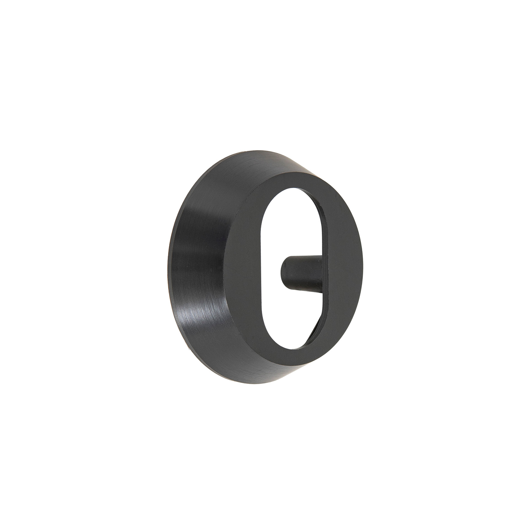 CYLINDERRING OVAL MIRUS SVART MATT
