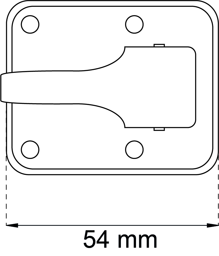 SKÅPREGEL 60R M SLUTBLECK RFR