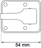 SKÅPREGEL 60R M SLUTBLECK RFR