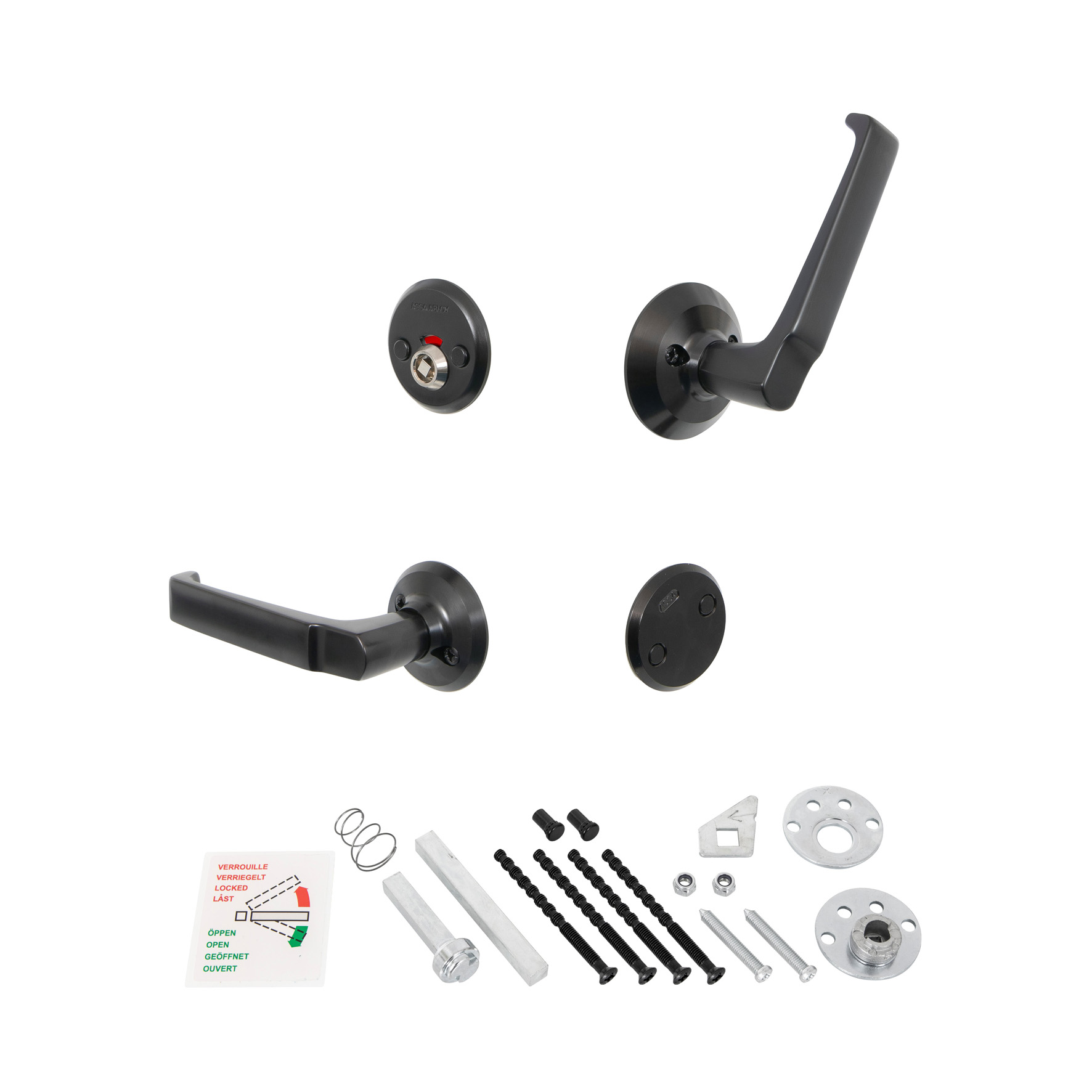 RWC-BEHÖR ASSA 9565T-2 MIRUS SVART MATT