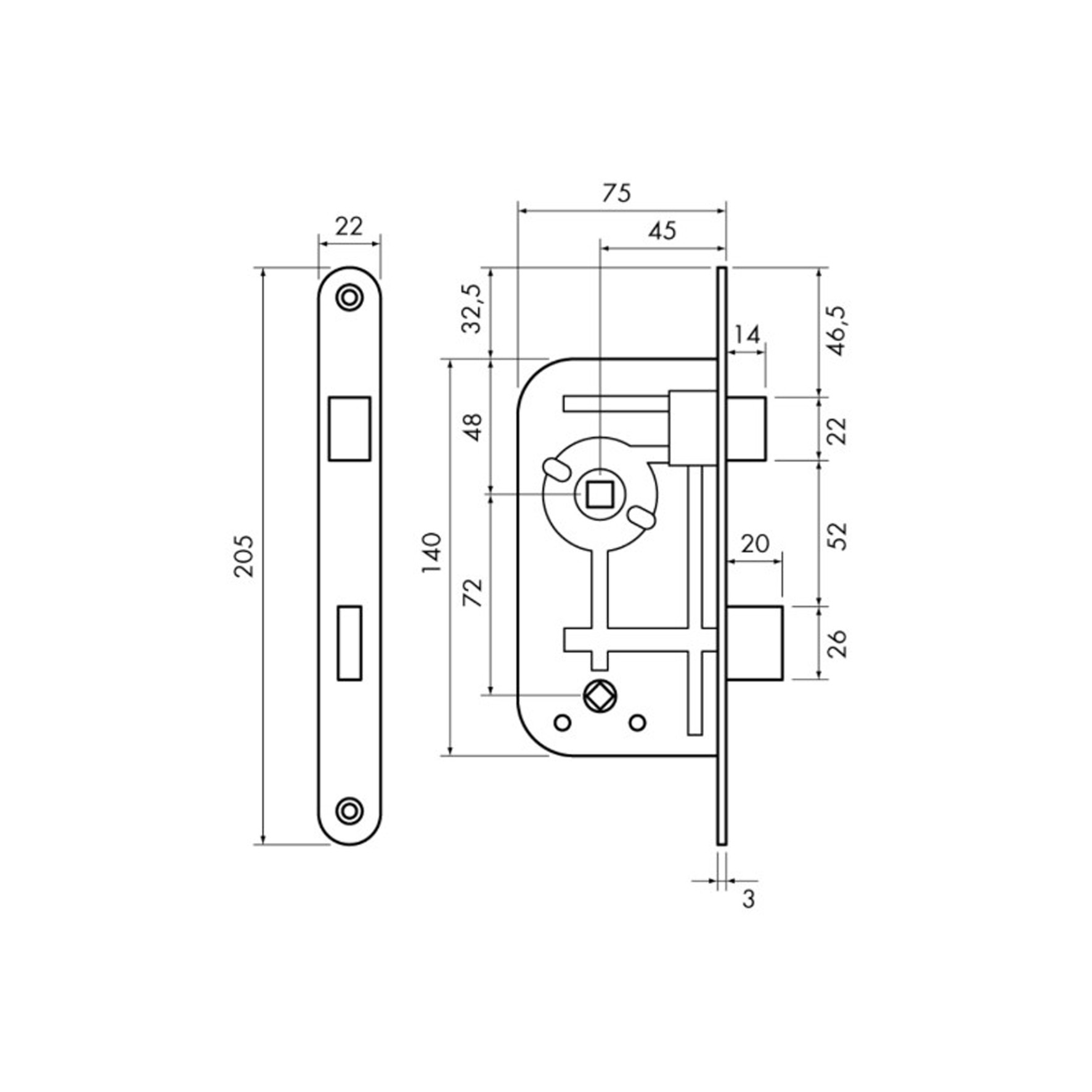 TOALETTLÅSHUS ASSA 40T