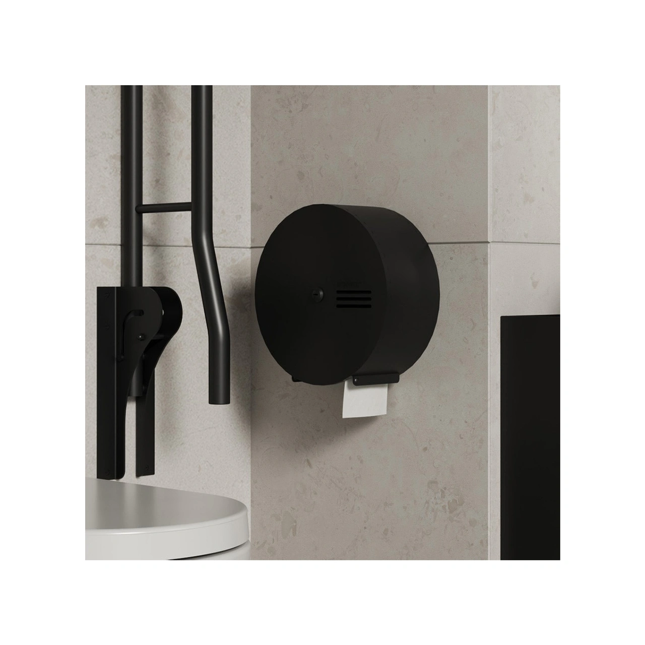 TP-HÅLLARE STAY 602213 JUMBO SVART