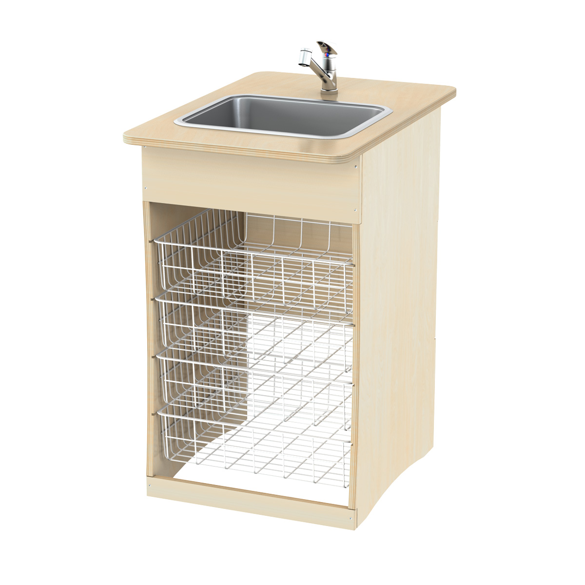 TVÄTTBÄNK 109133 600 MM GOLV BJÖRK