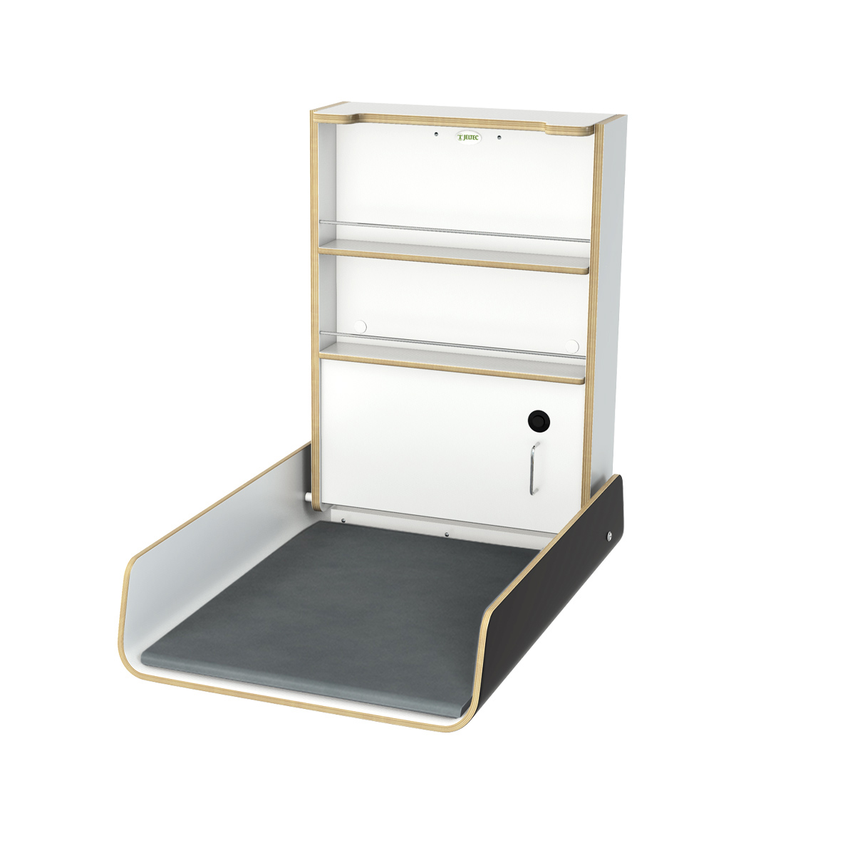 SKÖTBORD ENDRA 106134 600 MM VÄGG MANUELLT JUSTERABART SVART