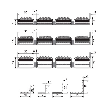 TORKMATTA ALU NÅLFILT MÅTTANPASSAD