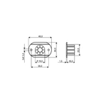PLASTADAPTER ALARMTECH MC 200-S11 TILL MAGNETKONTAKT