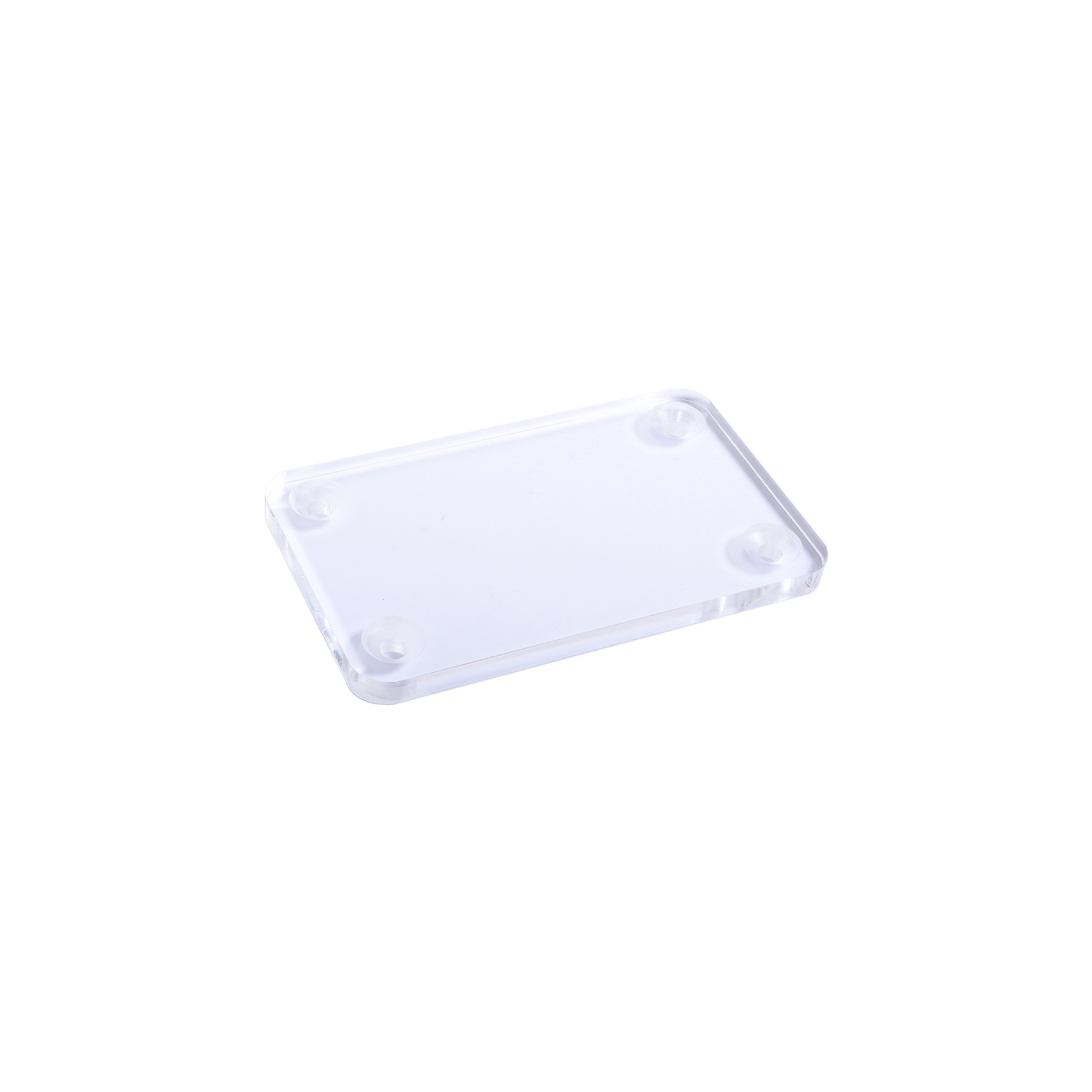 TRYCKFÖRDELARE 8953 4-HÅL 60X100X5 MM TRANSPARENT PLEXIGLAS